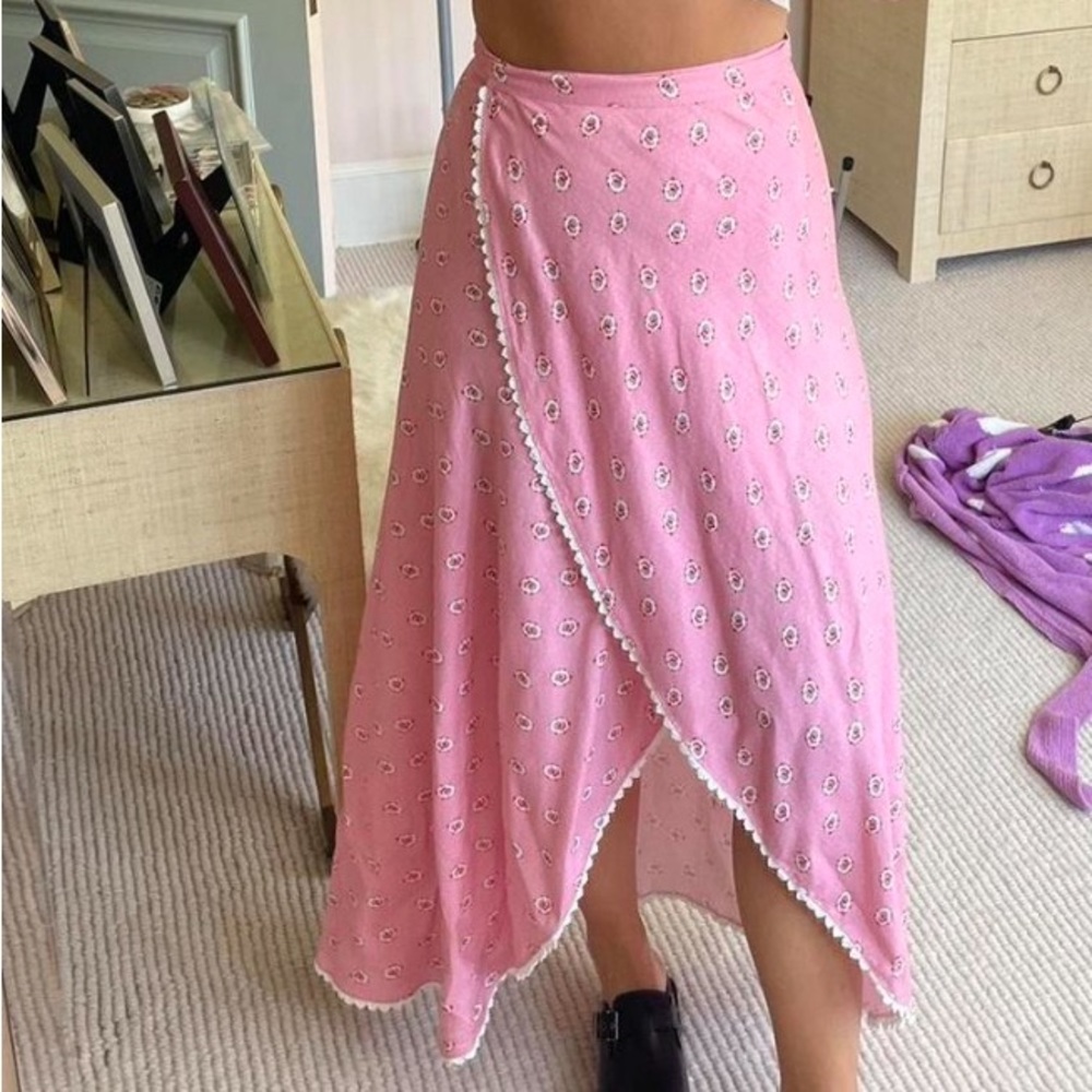 Miguelina print pink skirt/dress
